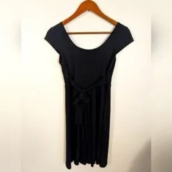 B Darlin - Vintage Y2K Tied Back Mini Little Black Dress - Picture 4 of 4